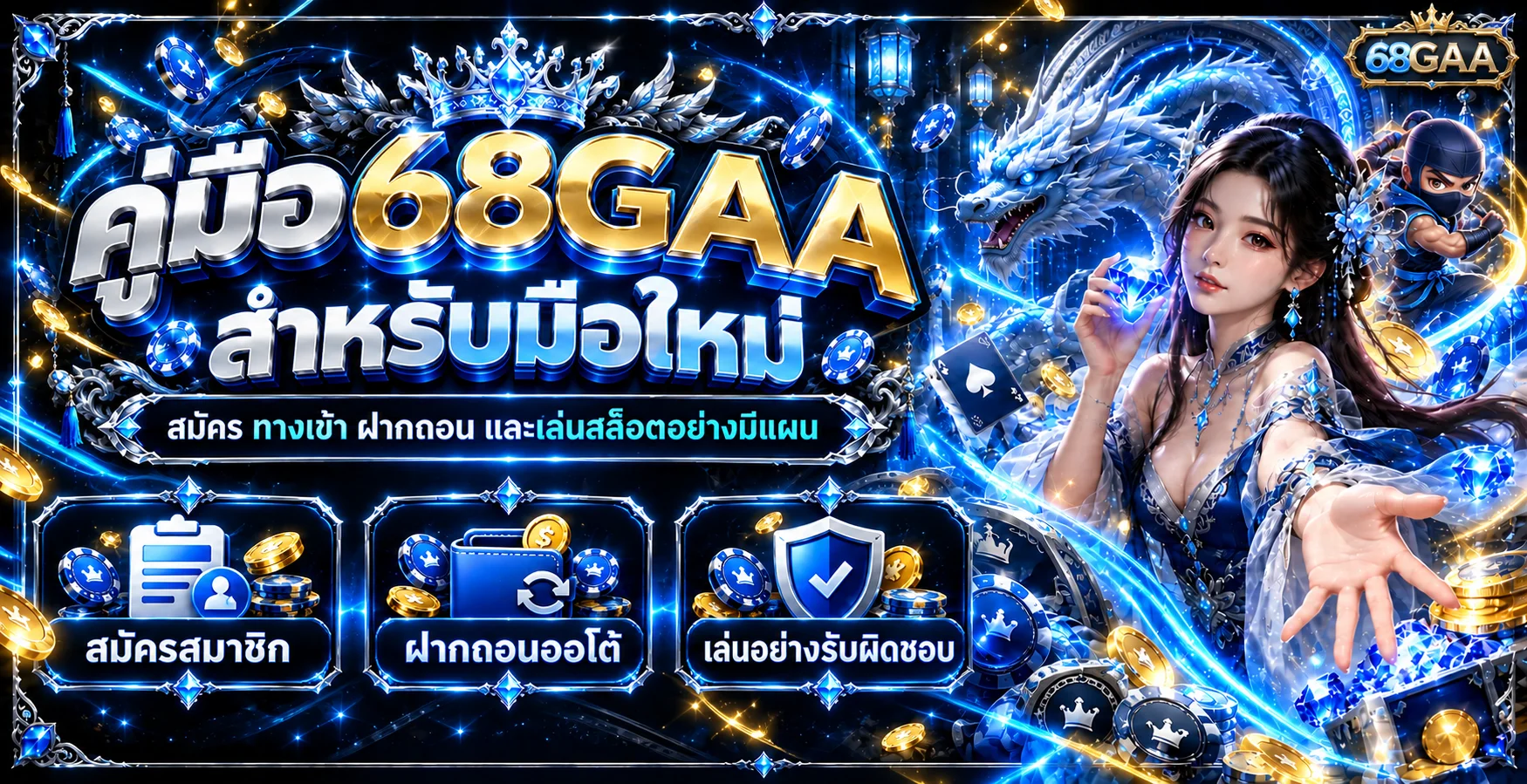 68GAA คู่มือมือใหม่ สมัคร ทางเข้า ฝากถอนออโต้